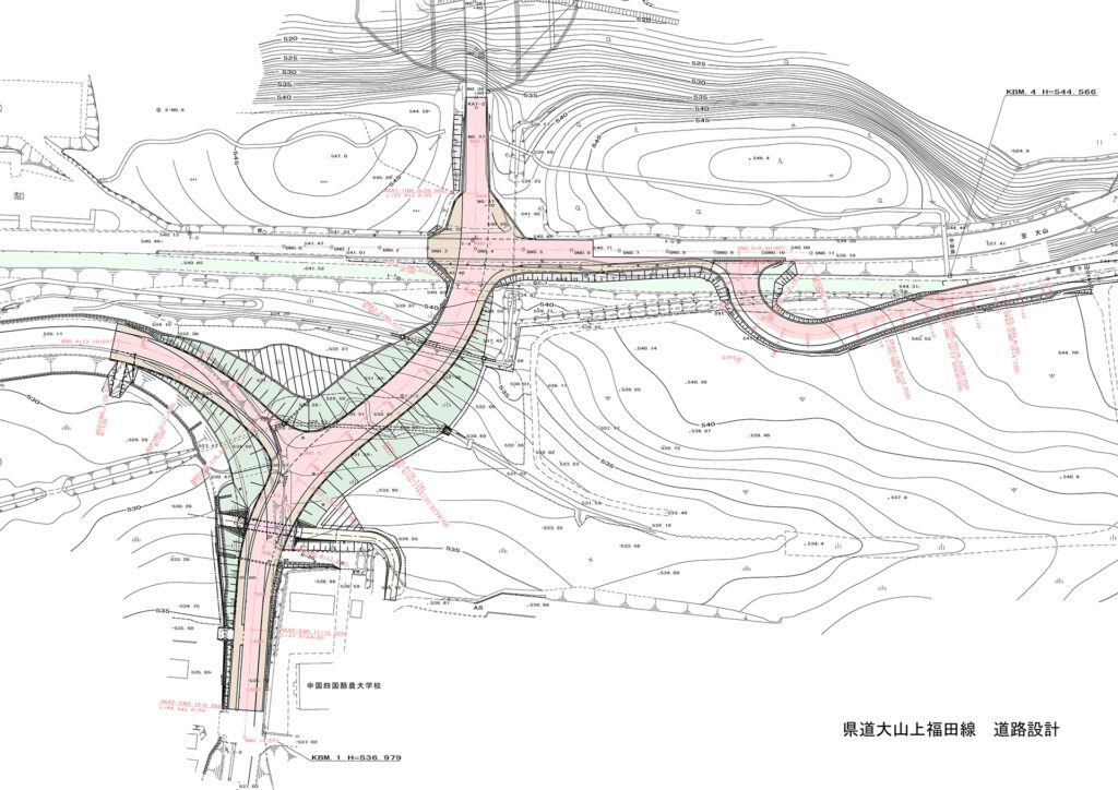 県道大山上福田線　道路設計